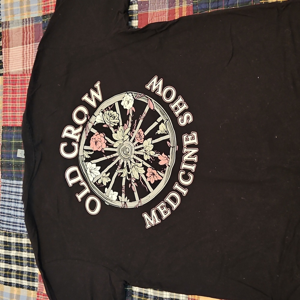 EUC Old Crow Medicine Show Next Level Apparel Black Graphic Tee M - Picture 6 of 6